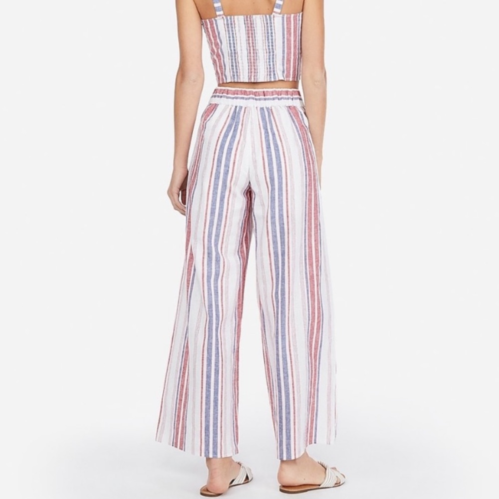 Express Wide Leg Linen Pants - Picture 2 of 7